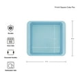 thumbnail image 3 of KitchenAid Aluminized Steel Nonstick 9-inch Square Cake Pan and Baking Dish, Mineral Water Blue, 3 of 8