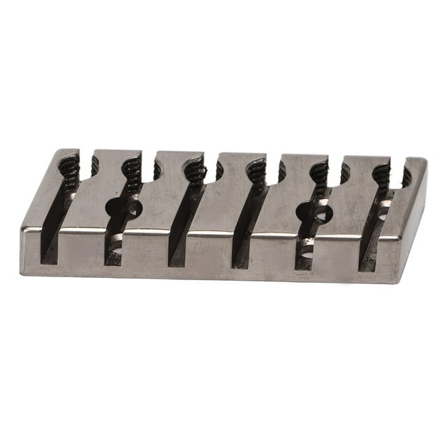 Headless Guitar String Locking Nut, Beautiful Simple To Install Practical 42mm Sturdy String Locking Nut Metal For Upgrade