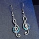 thumbnail image 1 of Musical Note Inspired Women's Earrings Featuring Treble Clef Design, 1 of 5