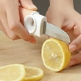 thumbnail image 6 of Gnmfd 2-in-1 Double Headed Fruit Knife Multi-Functional Peeling Slicing Tool Stainless Steel Blades for Fruits Vegetables Office Home Kitchen Portable Precise Cutting Salad Dessert Prep, 6 of 9