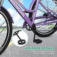 thumbnail image 5 of MOPHOTO 7 Speed 24''Adult Tricycle for Seniors with Big Basket, Exercise Men's Women's Bicycle, 3 Wheel Cruiser Bike Adjustable Seat Post, Disc Brakes Safe and Durable Adult Trikes, 5 of 11