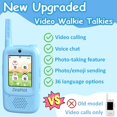 thumbnail image 2 of Walkie talkies con video ZEAHOT 2026 mejorados para niños, paquete de 2, 2 of 7