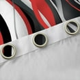 thumbnail image 4 of Manfei Red Black White Blackout Curtains Set of 2 (52x84 Each),Waves Lines Window Curtains,Minimalism Geometric Striped Curtains and Drapes For Girls Boys,Super Cozy Room Decor, 4 of 6