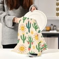 thumbnail image 6 of Kitchen Towel 28x18 Inches x1，Plate Towel, Decorative Towel, Napkin, Tea Towel Tea Towels For Kitchen Dish Cloths & Dish Towels Cartoon Cactus, 6 of 7
