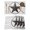 White, variant on Texas Star Western Placemats Set of 4, Brown Farm Country Gray Wooden Board Placemats for Dining Table, Place Mats for Kitchen Tabletop, Waterproof Wipeable Dining Table Mats Set