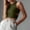 Army Green, variant on DuoJiaJ Stylish Women's Tanks And For Everyday And Casual Wear Sleeveless Hollow Out Design For Summer Perfect With Jeans And Sports Pants Women Cropped Tank Tops Green L