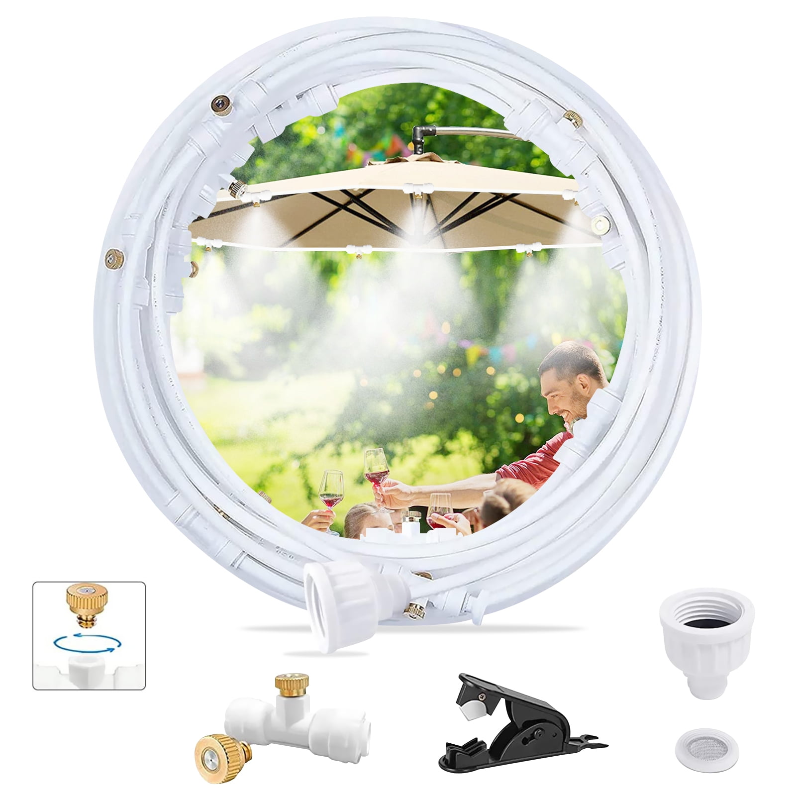 Misters for Outside Patio, 26Ft (8M) Outdoor Misting Cooling System