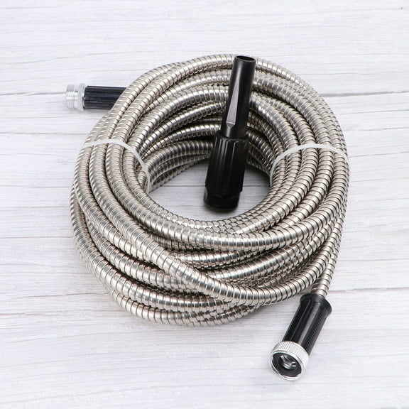 POPETPOP Stainless Steel Telescopic Garden Hose Puncture Proof for Garden