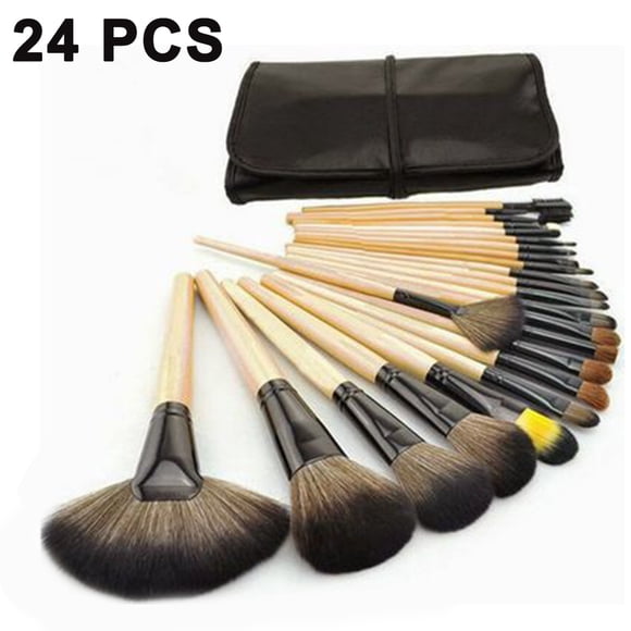 Juego de 24/32 brochas de maquillaje profesionales, regalo de Navidad, brocha para difuminar base, polvos faciales, rubor, correctores, sombras de ojos, kit de brochas de maquillaje con estuche de