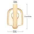 thumbnail image 4 of Single Teeth Grillz Cap Geometry Hip Hop Plated Tooth Grillz Top Teeth Grillz, 4 of 10