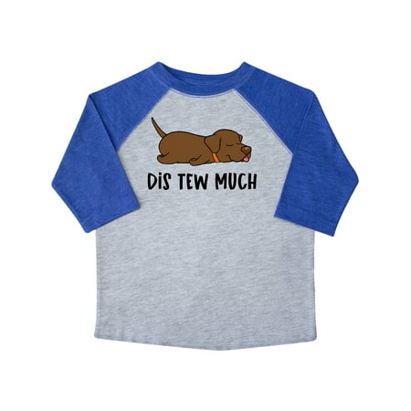 

Inktastic Napping Dis Tew Much Chesapeake Bay Retriever Gift Toddler Boy or Toddler Girl T-Shirt