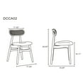 thumbnail image 3 of Manhattan Comfort Colbert 18.11" Wood Dining Chair in Natural/Oatmeal (Set of 2), 3 of 7