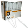 thumbnail image 4 of VeZee's Disposable POP-TOP Premimum Quality White Medium Weght 400CT Value Pack Knives : 10 Pack, 4 of 5