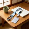 thumbnail image 6 of Polyester Lanyard with ID Card Holder, Adjustable Breakaway Neck Strap for ID Badges, 6 of 6