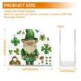 thumbnail image 3 of Gnome Fairy Leaves St-patrick's Day Napkin Holder for Table Clear Napkin Stand Paper Holder Acrylic Organizer Dispenser Napkins for Dinner Kitchen Restaurant Room, 3 of 8
