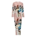 thumbnail image 5 of Gorillaz Members Womens Pajama Set Loungewear Cozy Soft House Wear Sets Long Sleeve Round Neck T Shirt Top Bottom Pants Sleepwear, 5 of 9