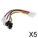 thumbnail image 1 of 5x12V Ventilador De Refrigeración 4Pin A 4x3pin Convertir Conector Extensión Cable De Alimentación, 1 of 8