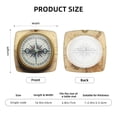 thumbnail image 6 of Lsque Magnetic Old Compass On World Map Printed Square Couch Cushion Covers, Floral Sofa Cushion Covers Replacement, Stretch Couch Covers for Couch-16.9in, 6 of 9