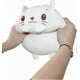 thumbnail image 1 of Soft White Kitten Plush Pillow, 8" Cartoon Cylinder Body Hug Toy for Kids, Cozy Bedtime Companion, 1 of 5