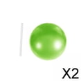 thumbnail image 1 of 2X pequeña pelota de Pilates pelota de entrenamiento resistente para gimnasio en casa equilibrio verde 2 piezas, 1 of 8