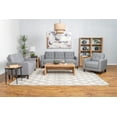 thumbnail image 2 of Bowen 3-piece Upholstered Track Arm Tufted Sofa Set Grey, 2 of 15