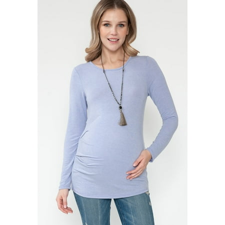 

Women s Long Sleeve Basic Maternity Top