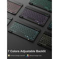 thumbnail image 5 of GEAK Compatible with Apple iPad 9th 8th 7th Generation Case with Keyboard 10.2 inch 7 Color Backlight Keyboard Case Cover with Pencil Holder for iPad Air 3rd Generation & iPad Pro 10.5 inch, 5 of 9