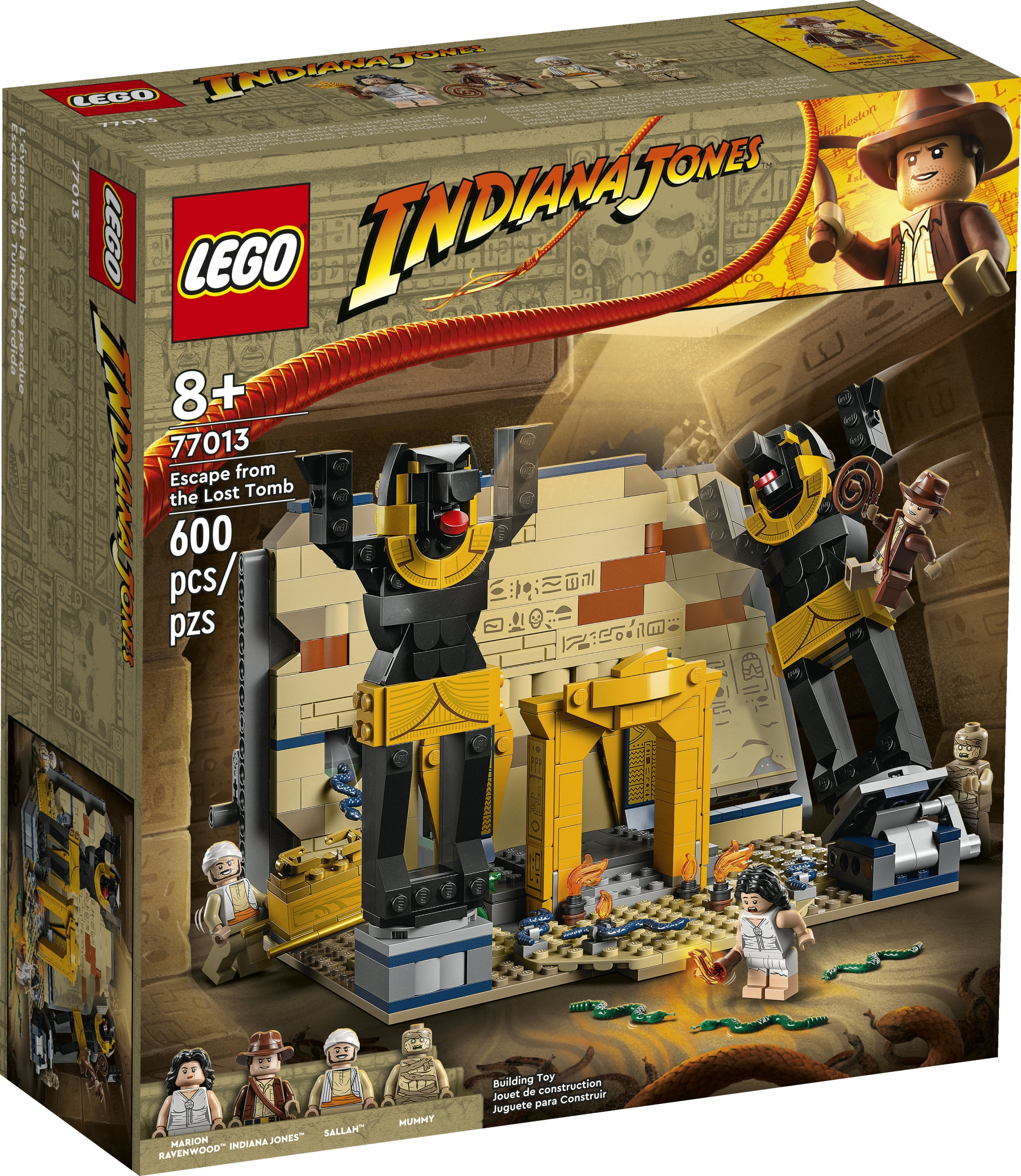 LEGO Indiana Jones Escape from the Lost Tomb 77013 Building Toy, Featuring a Mummy and an Indiana Jones Minifigure from Raiders of the Lost Ark Movie, Gift Idea for Kids 8 Years Old
