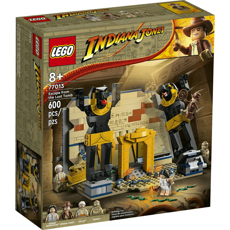 LEGO Indiana Jones Escape from the Lost Tomb 77013 Building Toy, Featuring  a Mummy and an Indiana Jones Minifigure from Raiders of the Lost Ark Movie,  Gift Idea for Kids 8 Years