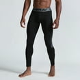 thumbnail image 3 of Men Compression Pants Breathable Elastic Quick-dry Running Tights Workout Athletic Sports Leggings, 3 of 8