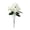 White, variant on Outdoor Artificial Silk Geraniums, UV Resistant Realistic Faux Flower Bouquet, Garden Patio Porch Window Box, Flowers for Hanging Basket Wedding Home Decor