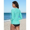 thumbnail image 6 of Sociala Rash Guard for Women Long Sleeve Swim Shirt Sun Protection Swimsuit Swim Top, 6 of 7