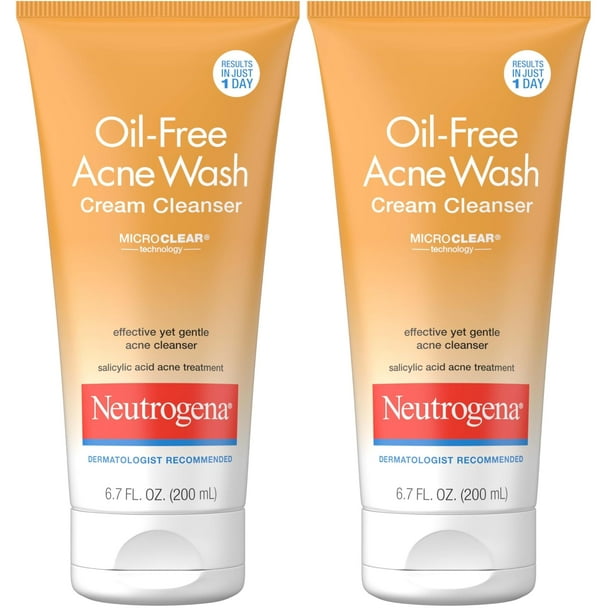 Limpiador de acné sin aceite Face Wash Neutrogena 200 ml x2