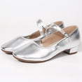 thumbnail image 4 of XIMIN Women's Mary Jane Low Heels Dress Pumps Fashion Shoes with Adjustable Ankle Strap Pointed Toe Easy Buckle Low Heel Slip On Flats for Dressy Casual Occasions, 4 of 8