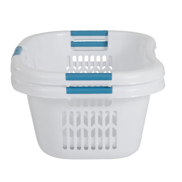 はりゅ Rubbermaid 2.1 Bushel Hip-Hugger Laundry Basket with Handles