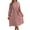 Pink, variant on Womens Summer Dresses,Women's Fall New Casual Long Sleeve Floral Hem Pleated Skirt Plus Size Dresses,Dark Blue