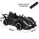 thumbnail image 5 of Montable Eléctrico para Niños Deportivo Lambo Luces Sonido Control Remoto Bluetooth Batería 12v - Negro, 5 of 8