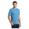 thumbnail image 4 of Port & Company Men's Classic Fit Tall Essential Cotton T-Shirt Aquatic Blue Large Tall, 4 of 6