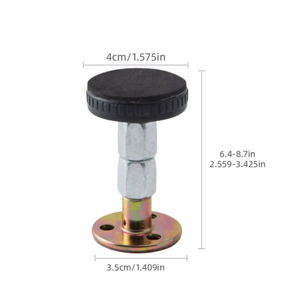 Hardware Adapter Adjustable Threaded Headboard Stoppers/Bumper Against Wall Behind Bed Frame Protector Antishake Tool Bed Shake Support Stabilizer Device For Anti Knocking Banging Squeaking