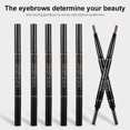 thumbnail image 3 of HANDAIYAN Eyebrow Pencil Automatic Rotating Double Head Long Lasting Natural Waterproof 5 Color Triangle Eyebrow Pen Make Up, 3 of 4