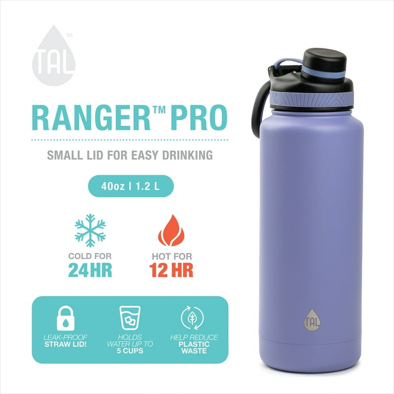 TAL Stainless Steel Ranger Water Bottle 40 fl oz, Purple