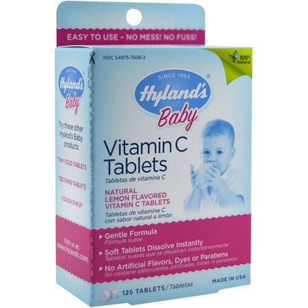 Hylands bébé Comprimés de vitamine C, 125 CT