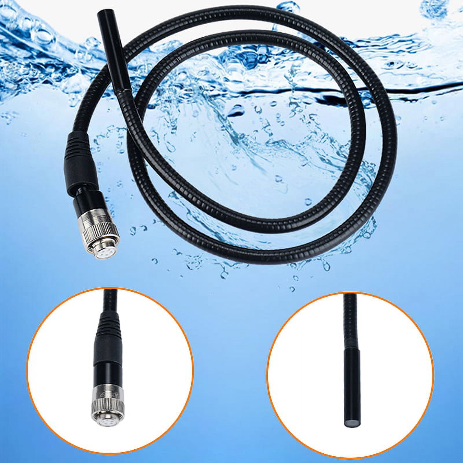 LNGOOR Industrial Endoscope Camera 8.5mm Bore Scope Inspection Camera with 4.3?? IPS Screen 1080P HD Video Digital Snake Camera Sewer Pipe Plumbing Camera for Car Engine HVAC Throttle Fix