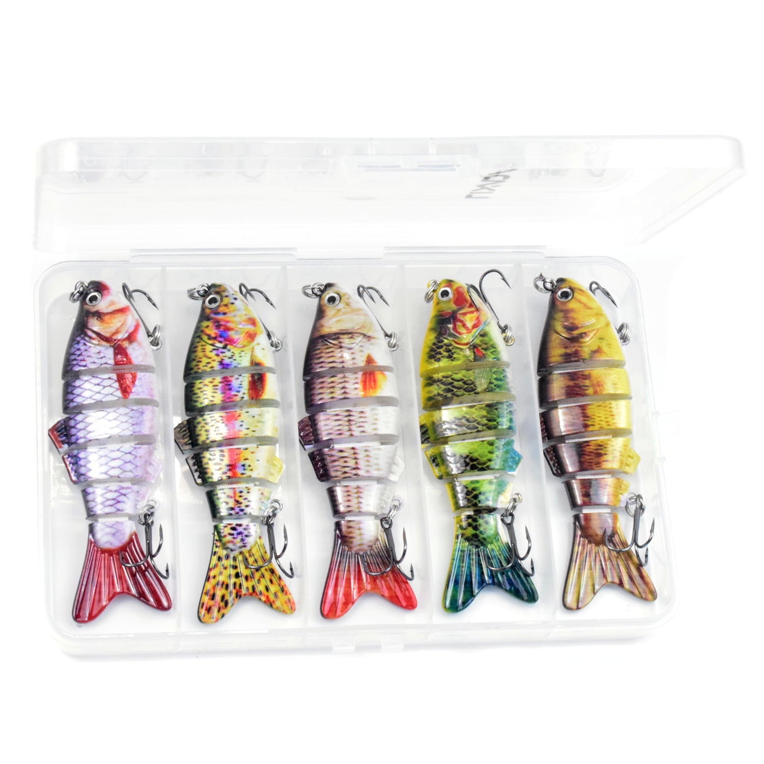 Details about Lixada 5pcs Bass Fishing Lures 4 Inch 6 Segment Multi Jointed Swimbait M7Z7 Details about Lixada 5pcs Bass Fishing Lures 4 Inch 6 Segment Multi Jointed Swimbait M7Z7
