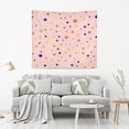 thumbnail image 6 of Pink Polka Dots Tapestry Wall Hanging Tapestries Happy Colorful Hippie Psychedelic Art Polyester Carpet Wall Decorative for Living Room Bedroom 60x51inch Home Decor Gifts, 6 of 7