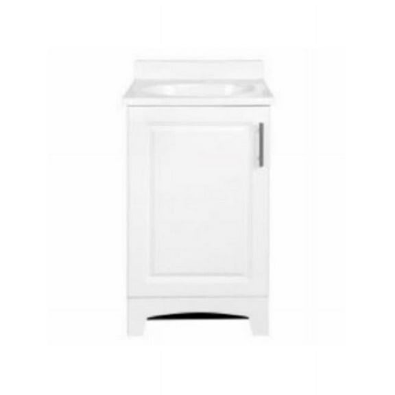 True Value Whitter 18 in. Bathroom Vanity Combo White Finish, 53 lbs