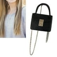 thumbnail image 6 of Women Shoulder Handbag Fashionable Retro Cute Small PU Handbag for Daily Work Shopping Black S, 6 of 8