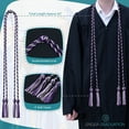 thumbnail image 4 of Endea Graduation Double Graduation Honor Cord Purple/White, 4 of 4