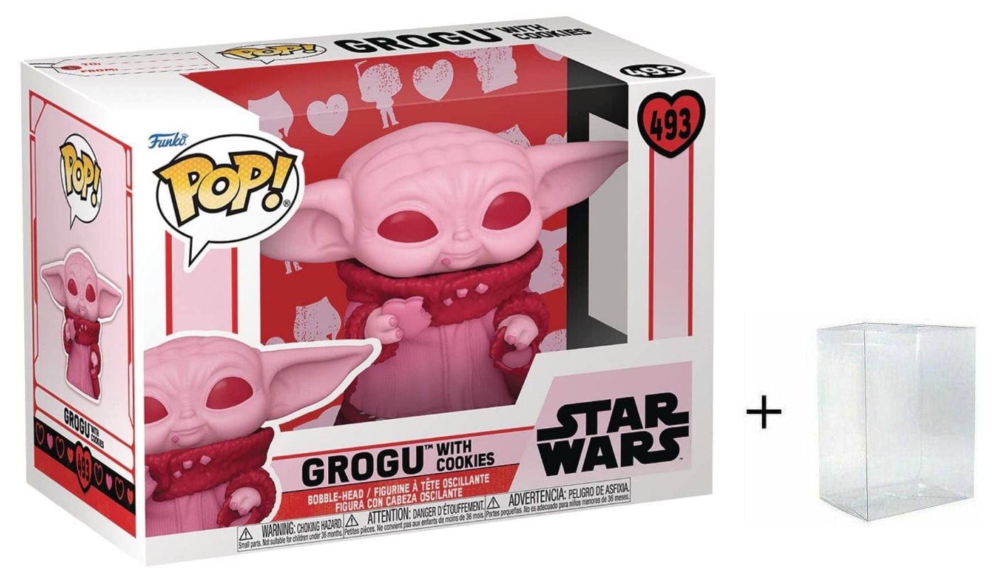 verzoek Tablet uitslag Funko Pop! Star Wars - Grogu with Cookies #493 - Valentines Pink Baby Yoda  Child w/ Protector Case - Walmart.com