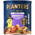 thumbnail image 3 of (6 pack) PLANTERS Deluxe Unsalted Mixed Nuts, Party Snacks, Plant Based Protein, 15.25 oz Steel Can, 3 of 19